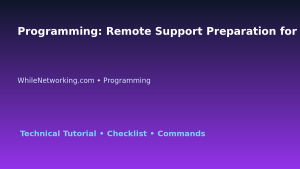 Programming: Remote Support Preparation for IT Professionals featured image