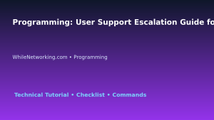 Programming: User Support Escalation Guide for IT Professionals featured image