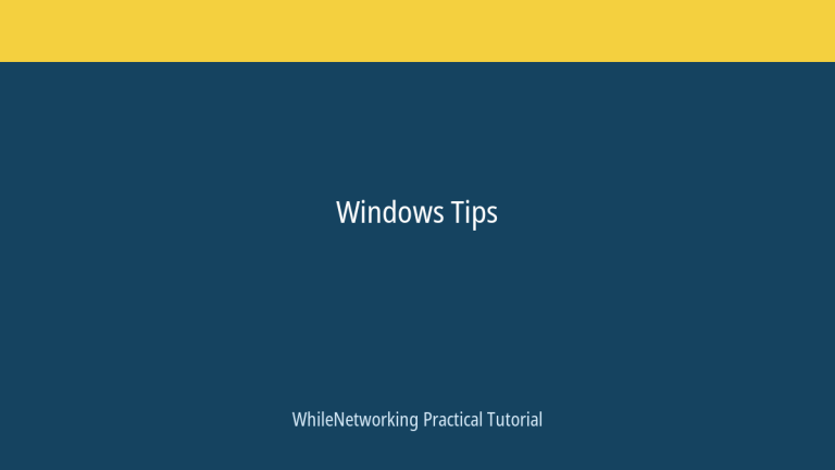 Windows Tips scheduled post featured image