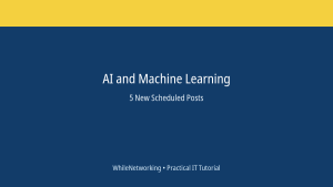 AI and Machine Learning scheduled post featured image