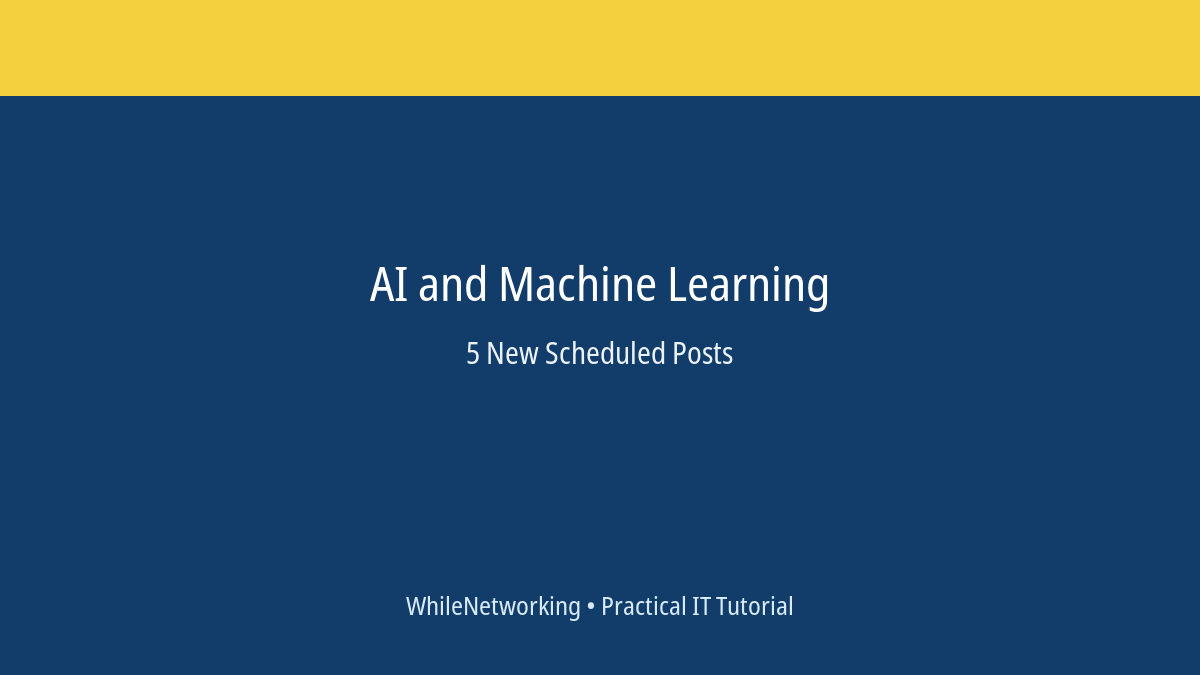 AI and Machine Learning scheduled post featured image
