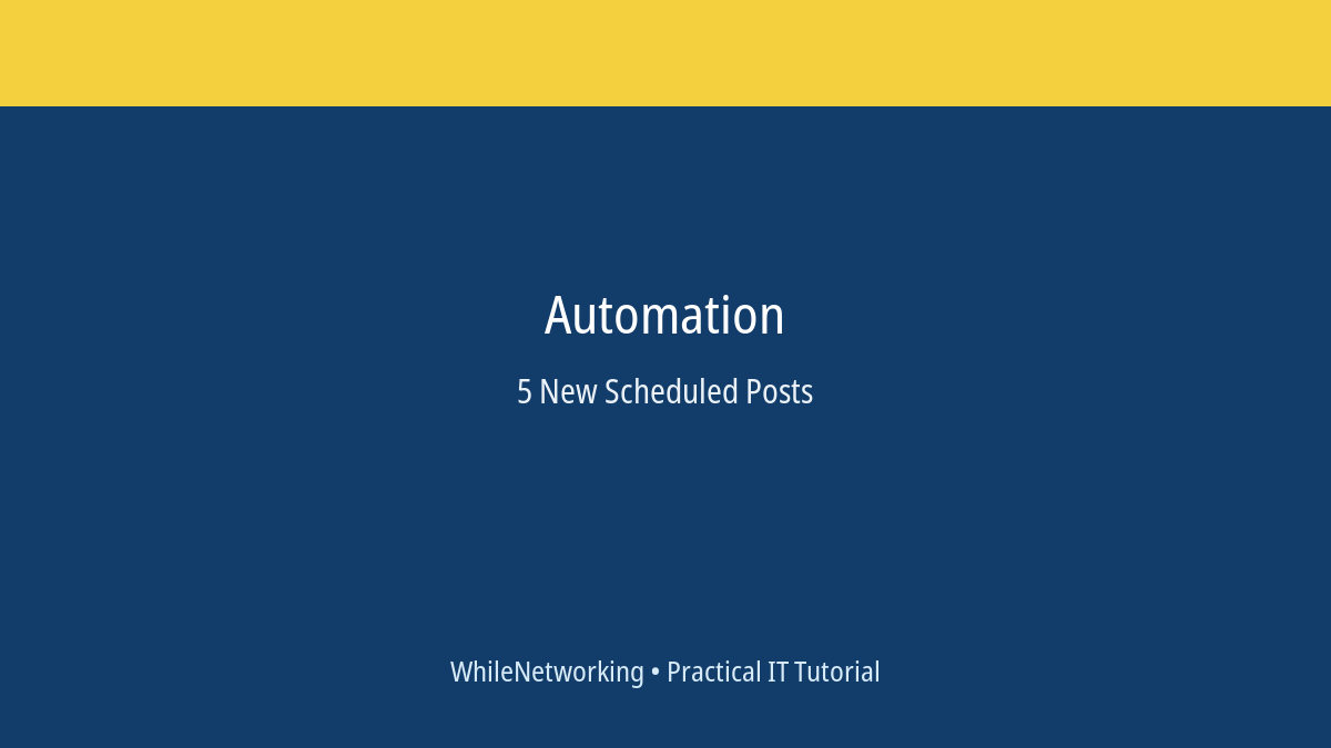 Automation scheduled post featured image