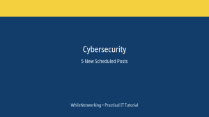 Cybersecurity scheduled post featured image