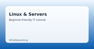 Linux & Servers guide featured image on WhileNetworking