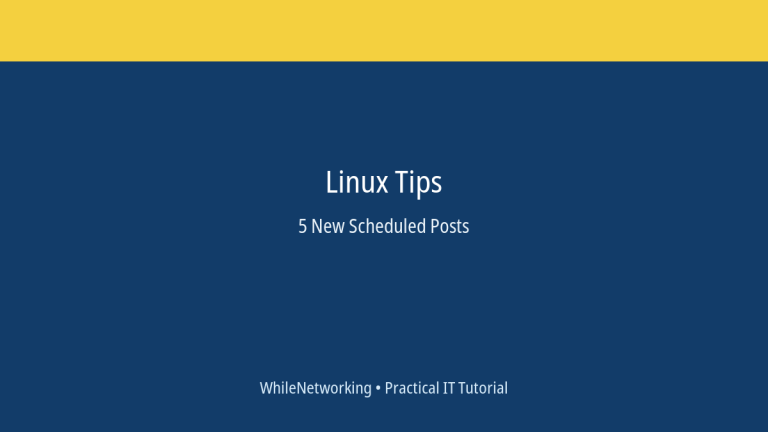 Linux Tips scheduled post featured image