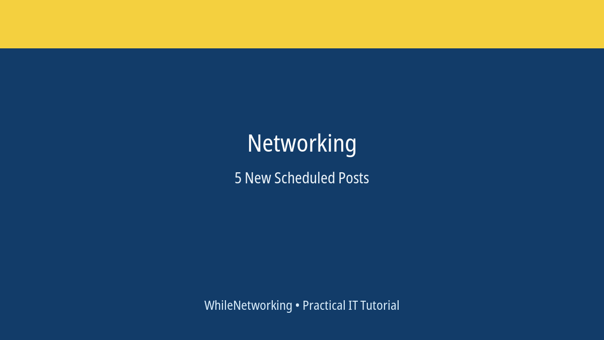 Networking scheduled post featured image