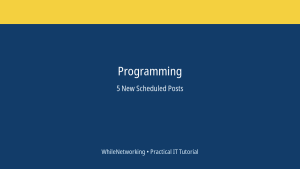 Programming scheduled post featured image